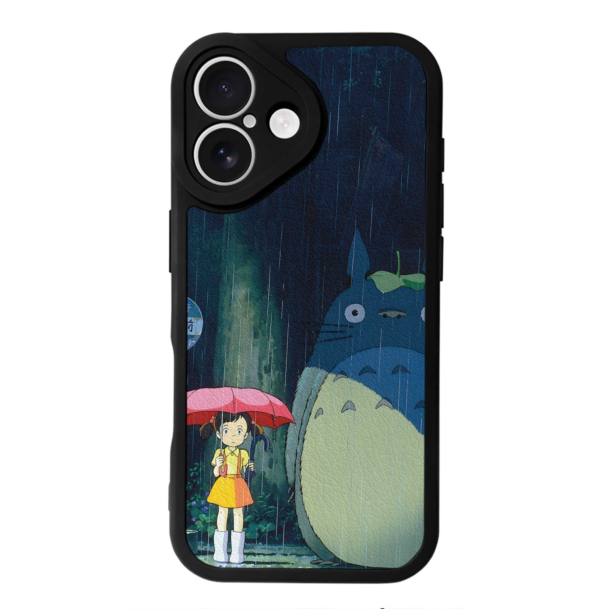 となりのトトロ 草壁メイ 草壁サツキ My Neighbor Totoro Satsuki Kusakabe Mei Kusakabe 【iPhone 16シリーズ対応】シリコンスマホケース（レザー調） 材質：シリコン